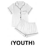 LILLUSORY Silk Satin Pajama Set for Women 2 Piece