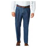 Haggar Mens B&t Stretch Denim Expandable Classic F