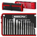 16-Piece Precision Punch & Chisel Set - Taper Punc