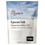 Sky Organics Epsom Salt Bath Soak (5 lbs) Magnesiu