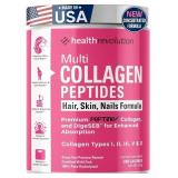 Multi Collagen Peptides Powder   Types I, II, III,