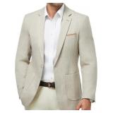 WULFUL Men's Sport Coats and Blazers Linen Cotton