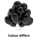 Black Balloons Latex Party Balloons - 50 Pack 12 i