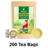 WT WEETEE Organic Ginger Tea Bags, 100% Pure Ginge