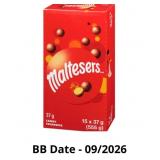 Mars Maltesers Milk Chocolate Candy, 15-Pack, 37g/