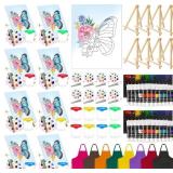 Cholemy 8 Set Paint and Sip Kit for Adults 8' x 10