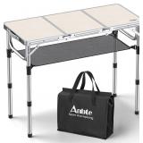 Anbte Camping Table, Camping Folding Table Aluminu