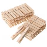 Mr. Pen- Wooden Clothes Pins, Natural Wood, 50 Pac