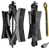 Camper Wheel Chock Stabilizer with Wrench, Premium