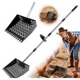 Chicken Manure Scoop and Rake 2-in-1 Tool, Featuri