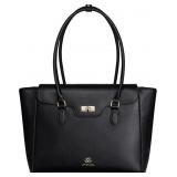 LOVEVOOK Laptop Bag for Women, Soft PU Leather Wor