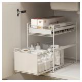 $102 Under Sink Storage, 2 Tier Sliding Cabinet Ba