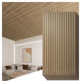 $130 Art3d 4-Pack Slat Design 3D Wall Panels for I