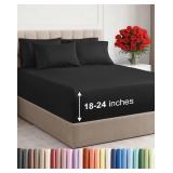 Extra Deep King Sheet Set - 6 Piece Breathable and