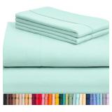 LuxClub 4 PC Sheet Set Bed Sheets Deep Pockets 16'