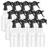 Eccliy 12 Pcs 16 Oz Plastic Spray Bottle, Adjustab