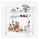 $122 Joaxswe Bar Cart,Home Bar Serving Cart with S