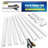 YesBes 116in Cord Hider Kit, Cord Covers for Wires
