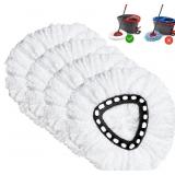 Spin Mop Replacement Head 4 Pack Mop Refill Compat
