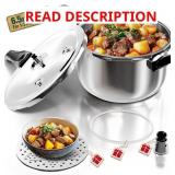 $113 WantJoin Pressure Cooker Stainless Steel 6.5