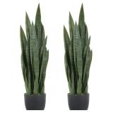 $169 Worth Garden 3ft Artificial Snake Plant Fake