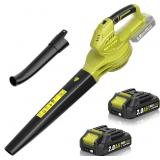 SEYVUM Leaf Blower, 20V Cordless Blower with 2 x 2
