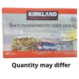 KIRKLAND SIGNATURE Clear Garbage Bags (Pack of 60/