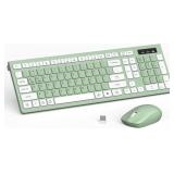 Wireless Keyboard and Mouse Combo, Full-Sized Wire