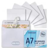 MOS A7 Invitation Envelopes   5-1/4' X 7-1/4' Whit