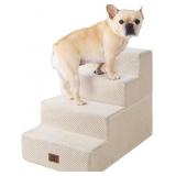 EHEYCIGA Dog Stairs for Small Dogs 18' H, 4-Step P