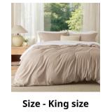$126 Bedsure Hazel Duvet Cover King Size - Soft Do
