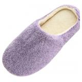 Slippers for Womens Warm Memory Foam Anti-Slip Hou