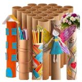 Bright Creations 24 Pack Brown Cardboard Tubes for