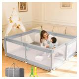 Baby Playpen, 59' x 71' Safety Play Yard for Babie