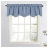 NICETOWN Blackout Curtain Valance for Kitchen Wind