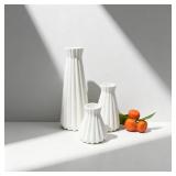 White vase,Vase Set 3 Nordic Modern Minimalist Sty