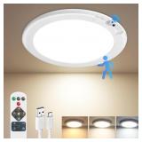Rechargeable Motion Sensor Ceiling Light with Remo