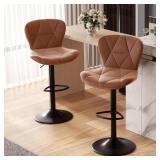 $170 Nalupatio Modern Bar Stools Set of 2, Adjusta