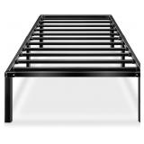 18 Inch Platform Twin Bed Frame with Storage Metal