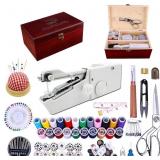 Handheld Sewing Machine, with Elegant Wooden Sewin