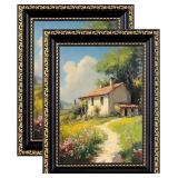 eletecpro 5x7 Picture Frames Set of 2, Vintage Pho