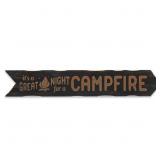 Great Night for a Campfire Arrow Wood Wall Decor -