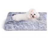 Bedfolks Waterproof Dog Crate Bed,Plush Dog Crate