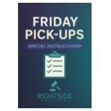 **MUST KNOW FOR FRIDAY PICK-UPS**