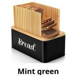 $105 Bread Box with Bread Slicer Storage Container