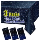 3pcs - 54 x 108 Inches, Space Tablecloth, Starry N