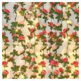 MARTINE MALL Flower Garland Rose Vines, 2 Strands