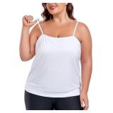 Ocean Blues Women's Plus Size Bandeau Tankini Top