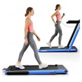 $240 Costway 2 in 1 Folding Treadmill, 2.25HP Unde