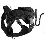 Tactical Dog Harness and Leash Set for Small Mediu